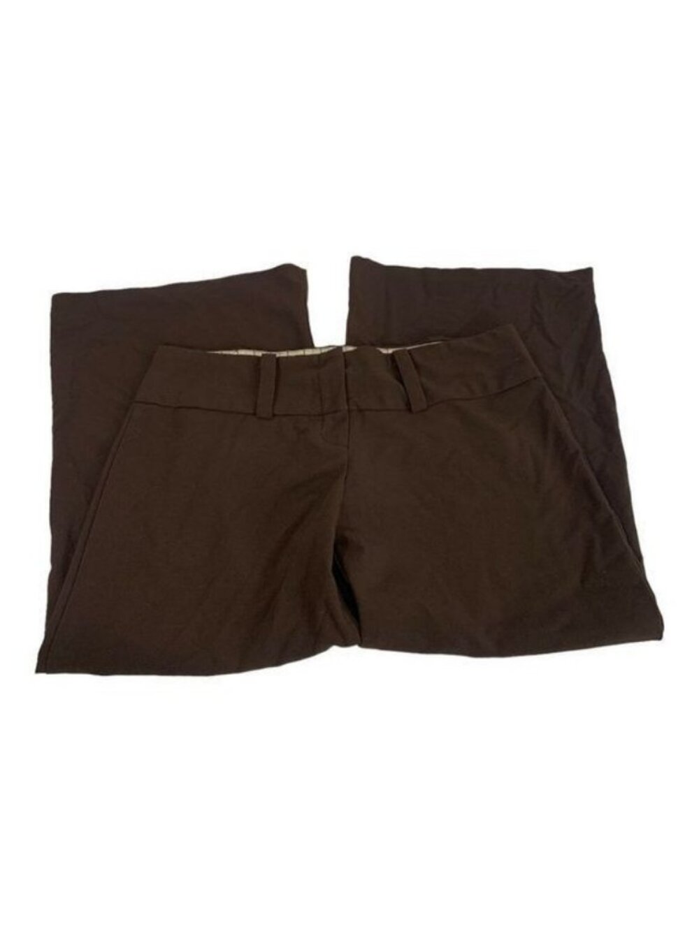 Charlotte Russe Womens Brown Dress Pants Size 7 Polyester Rayon Blend